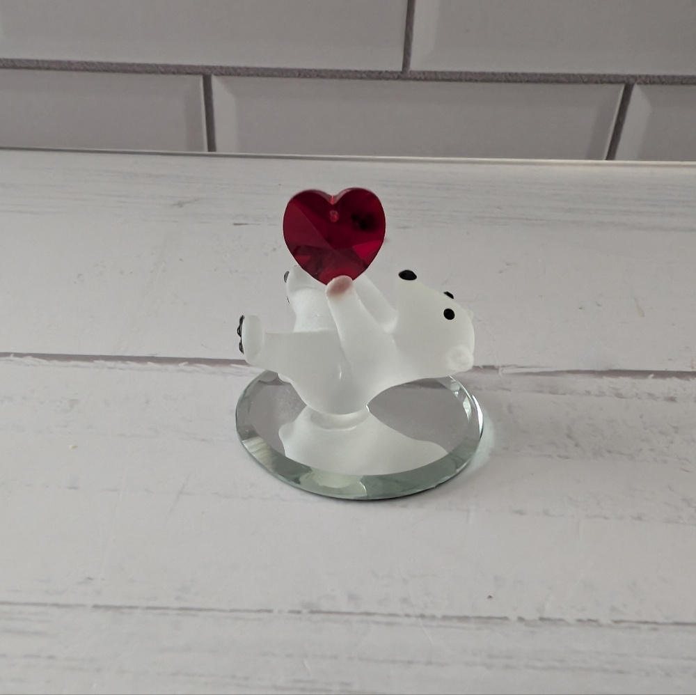 Vintage Baron Glass Art Bear figurine Collectable